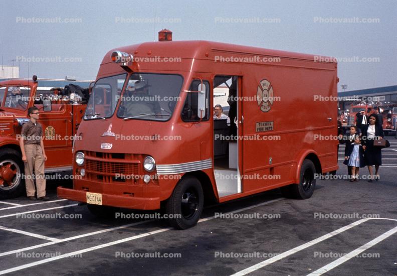 Box Club 54, Teaneck Fire Dept, Ford Van, Catering, 1950s