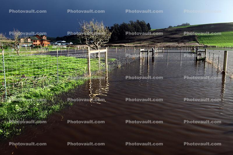 Flooding, Valley Ford Road, Sonoma County