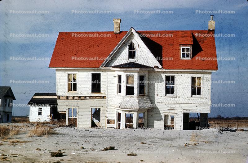 Home, House, Building, Hurricane Damage, Cape May, 2 December 1950