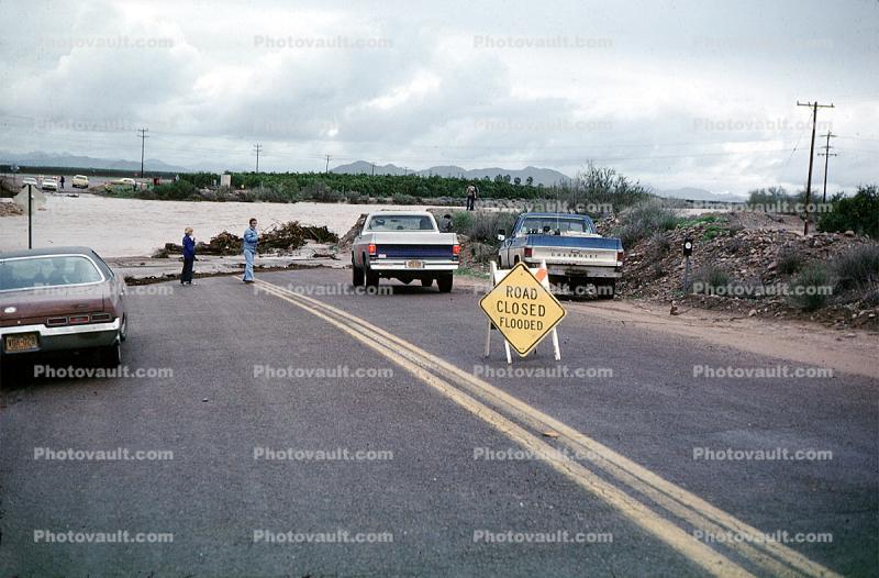 Flash Flood, Flashflood, Road Closed, March 1979