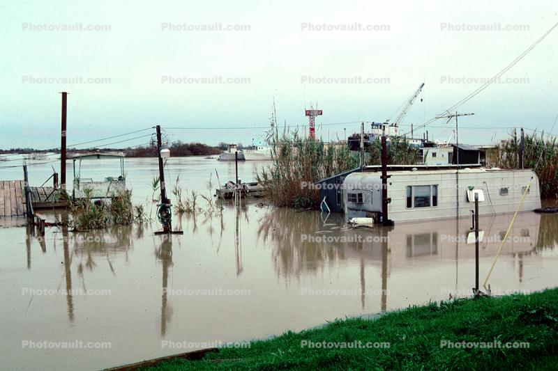 Flooded Trailer Home, Northern California