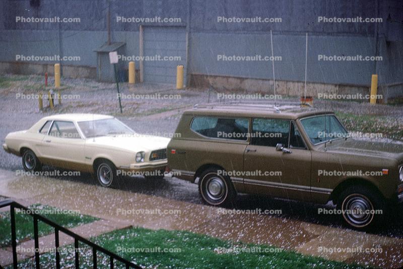 Large Hail, Jeep Wagoneer, Car, Automobile, Vehicle, 1970s