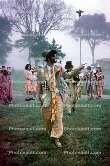 A meeting of clowns, 1960s