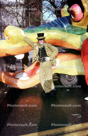 Clown with Rainbow Dragon Car
