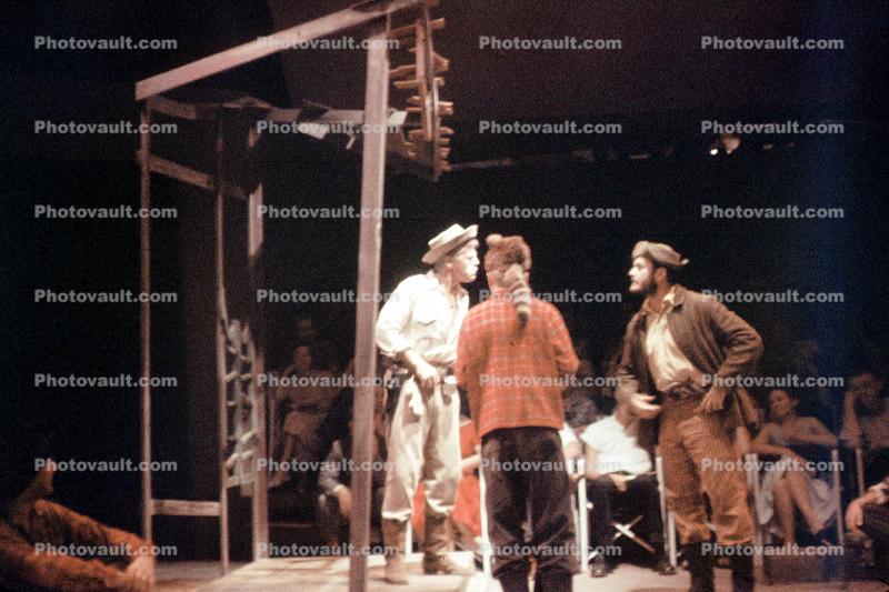 Men, Stage, Performance, Hats, Coonskin Cap, Male