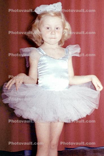 Tutu, girl, female, bewildered, hat, legs, stage, redhead, Ballet, Ballerina, 1950s