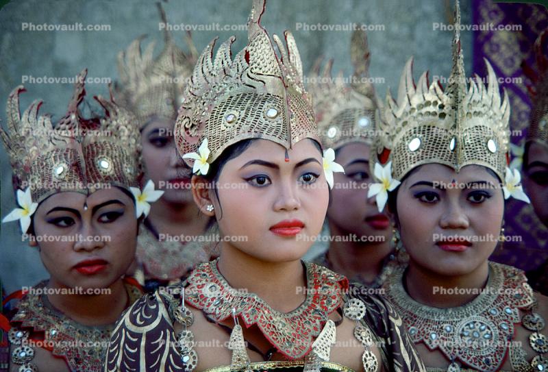 Girls Lined up To Dance, Ubud  Bali