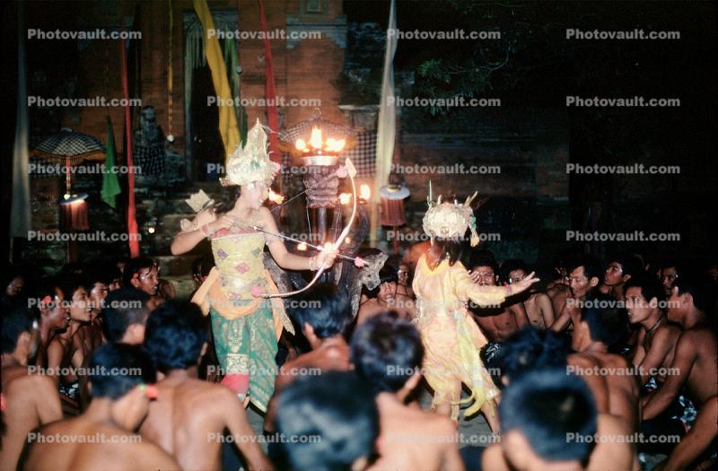 Girls, Monkey Chant, Dance in Bali, Kecak Monkey Dance, Ramayana Story, Bona Bali