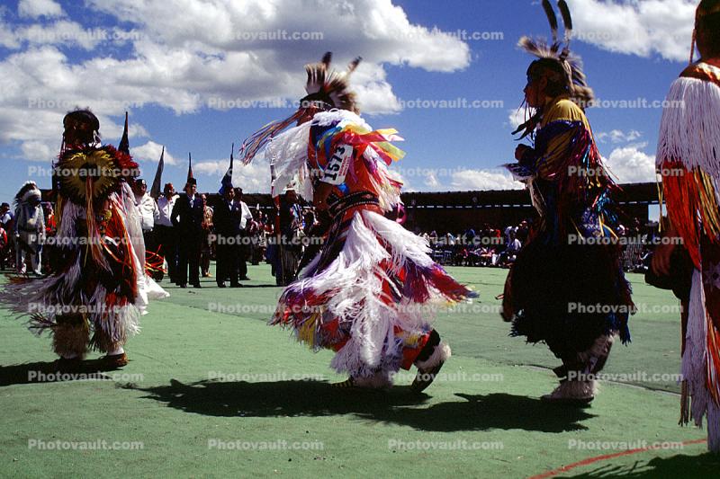 Male Dancer, ethnic costume, headdress, feathers, warbonnet
