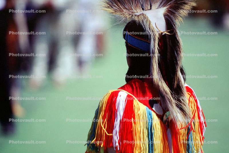Male Dancer, ethnic costume, headdress, feathers