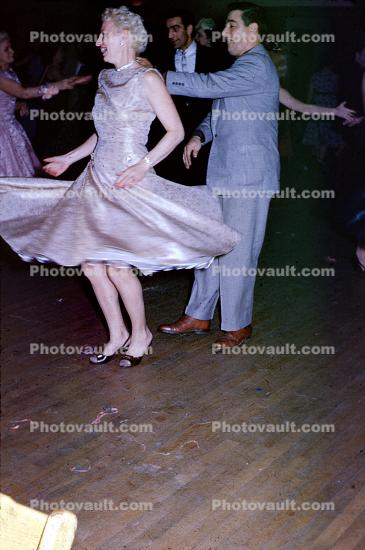Dancing Man and Woman, Twirl, Twirling, 1950s