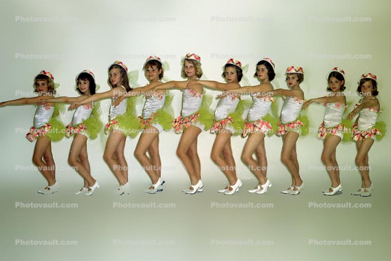 Girl, Costume, Group, Tutu, Slippers, Ballerina