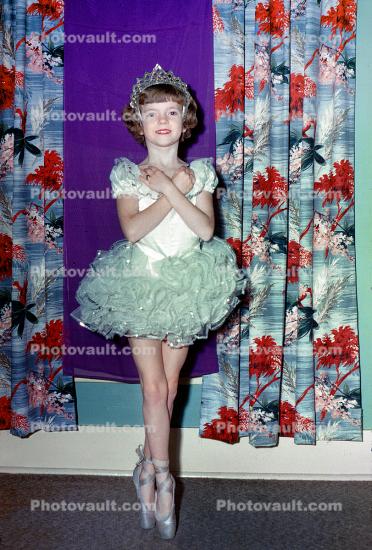 Ballerina Girl, Dress, Slippers, Tiara, 1950s