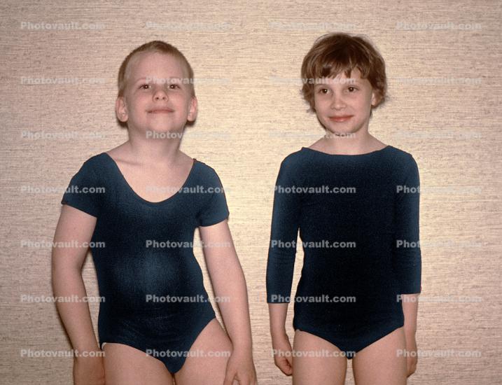 Boy & Girl Gymnasts, 1960s