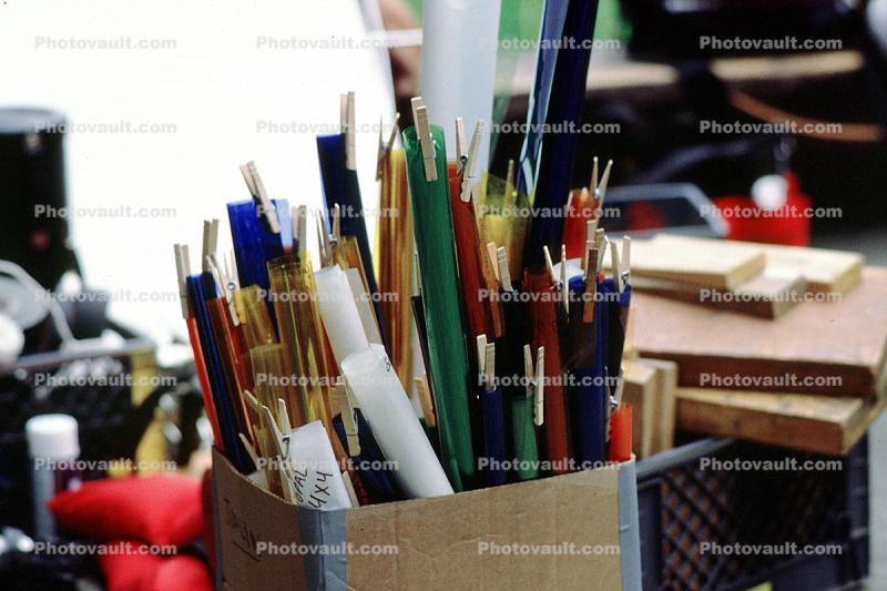 Pens, mini clothespins