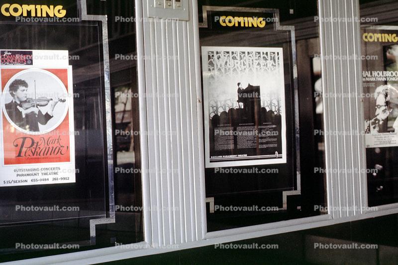 Paramount Theatre, billboards, posters