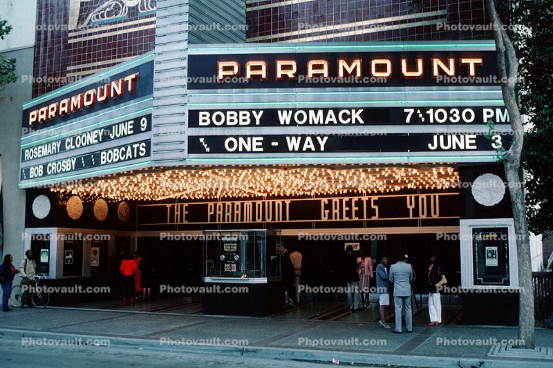 Paramount Theater, marquee, building