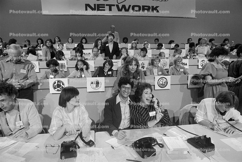 Phones, Answering at End Hunger Network Telethon, 9 April 1983