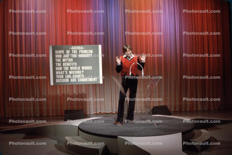 Beau Bridges at a Telethon, Sound Stage, End Hunger Network, 9 April 1983