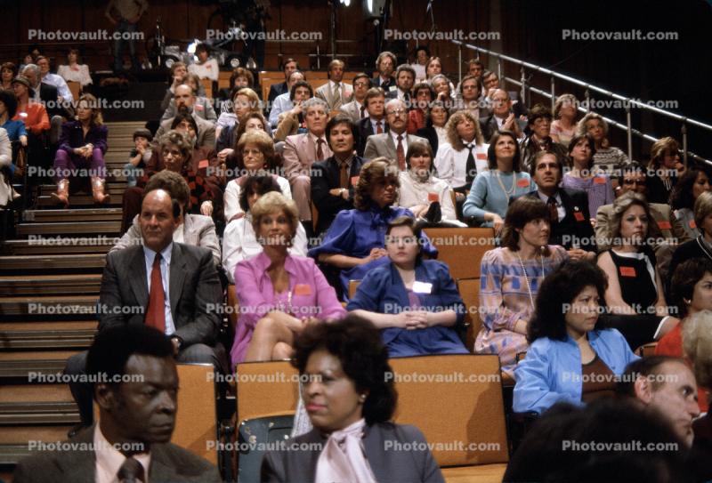 Audience at End Hunger Network Telethon, Crowds, 9 April 1983