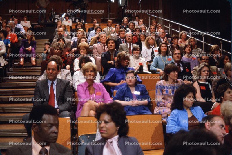 Audience at End Hunger Network Telethon, Crowds, 9 April 1983