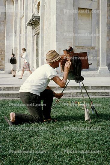 Old-time photographer, View Camera, 1950s