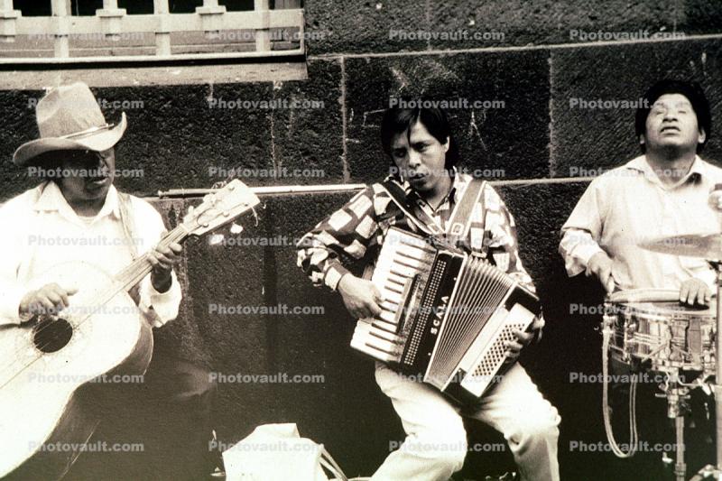 Mexican Band, Guitar, Accordion, Snare Drum, Mexico City