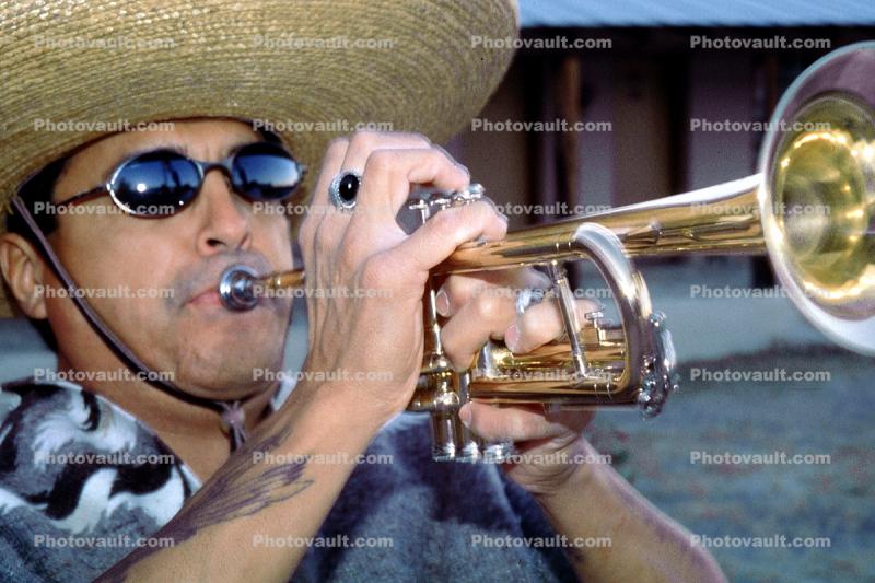 Trumpet Player, Lajitas, Texas