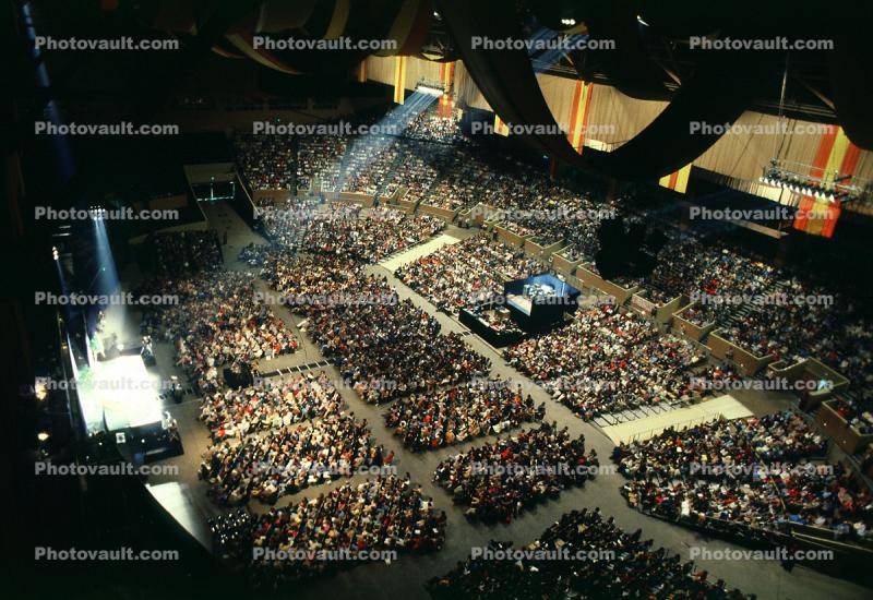 Werner Erhard, Est Event, Cow Palace, Audience, People, Crowds, Spectators
