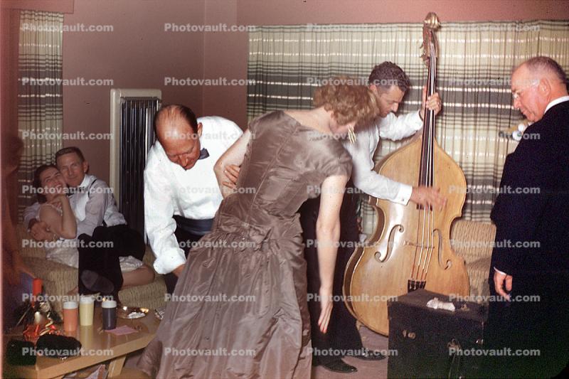party time, sexy, tring Base, Base Fiddle, San Antonio, Texas 1950s, 1950s