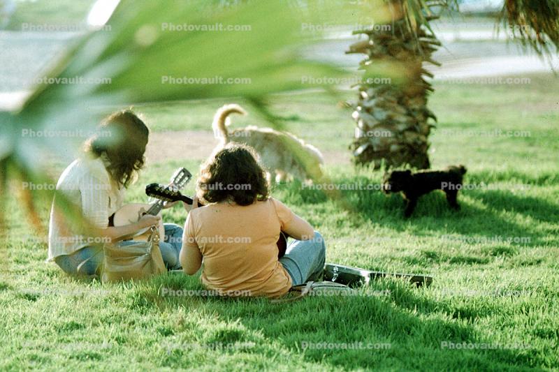 Playing Guitar, Venice, 1970s