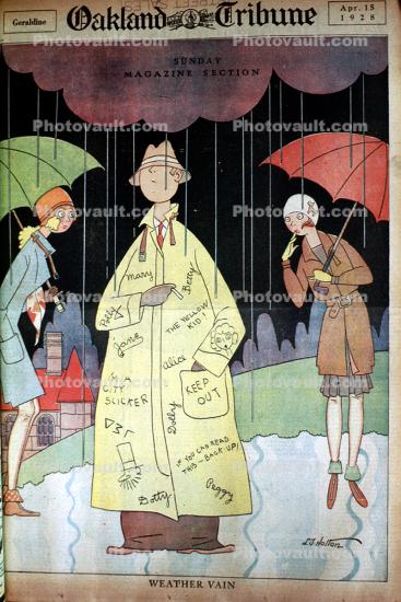Women, Man, Raincoat, Umbrellas, Rain Cloud, weather vain