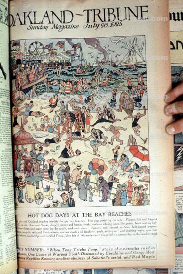 Hot Dog Days at the Bay Beaches, 1925, Roaring 20's