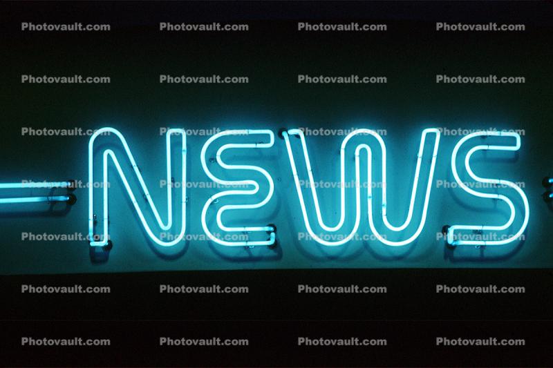 NEWS neon lights, News stand, Newspaper Stand, Newstand