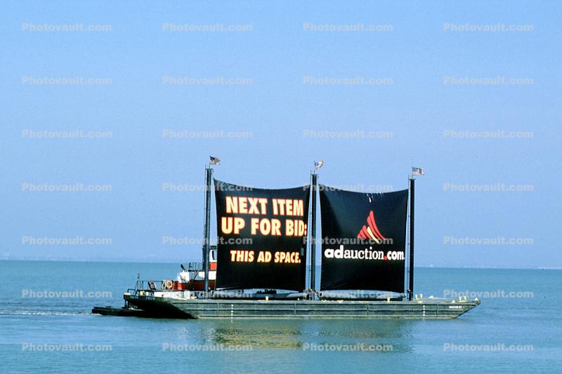 Moving Billboard, Boat, Floating Billboard, Tugboat, Barge