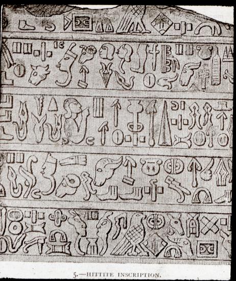 Heiroglyphs, symbols, Icons, Hittite Inscription