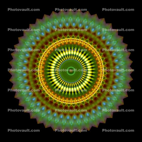 Green Wheel Mandala, Dreamcatcher