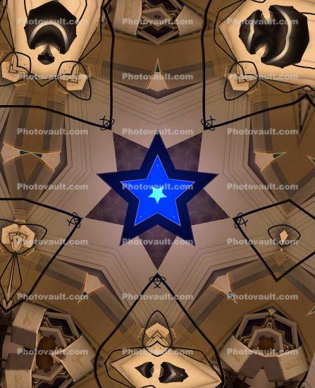 Star Blue Center Perfection Mandala