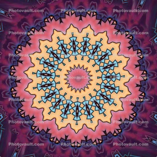 Singular Encircled Navajo Mandala
