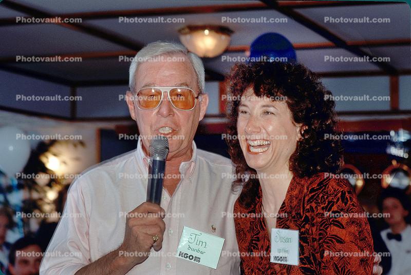 Jim Dunbar, Susan Witkin, KGO Radio Luncheon Event, 30 April 1993, 1990s