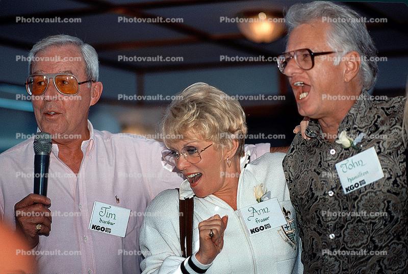 Stan Burford, Ann Frazier, John Hamilton, KGO Luncheon, Event, 30 April 1993, 1990s