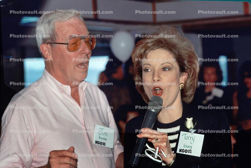 Jim Dunbar, Terry Lowry, KGO Luncheon, Event, 30 April 1993, 1990s