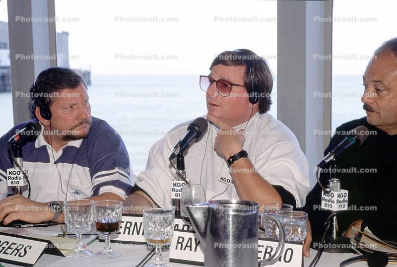 Lee Rodgers, Bernie Ward, Ray Teluferro, KGO Luncheon, Event, 30 April 1993, 1990s