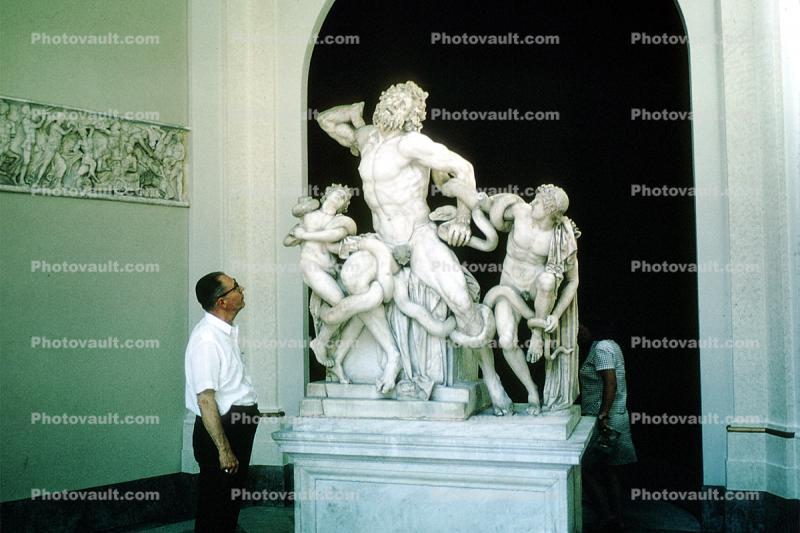 Man looking at a Sculpture, sartre, man, web
