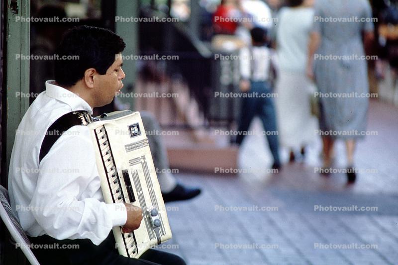 Man playing an Accordion, Rome, Italy