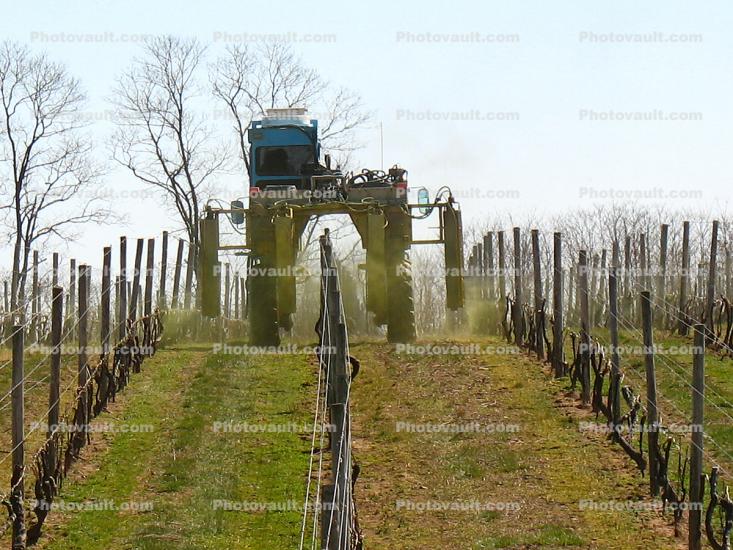 Over-the-Row Tractor, Long Island Wine Country