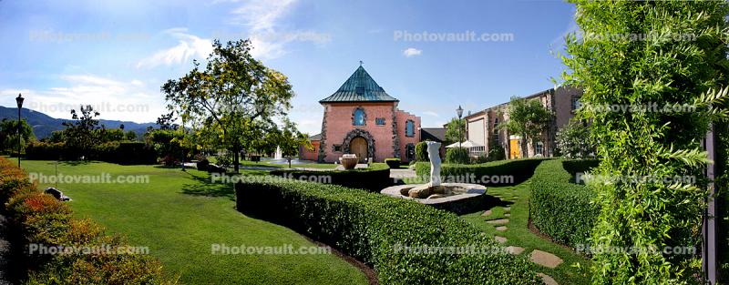 Gardens, Peju Winery, Panorama, Rutherford