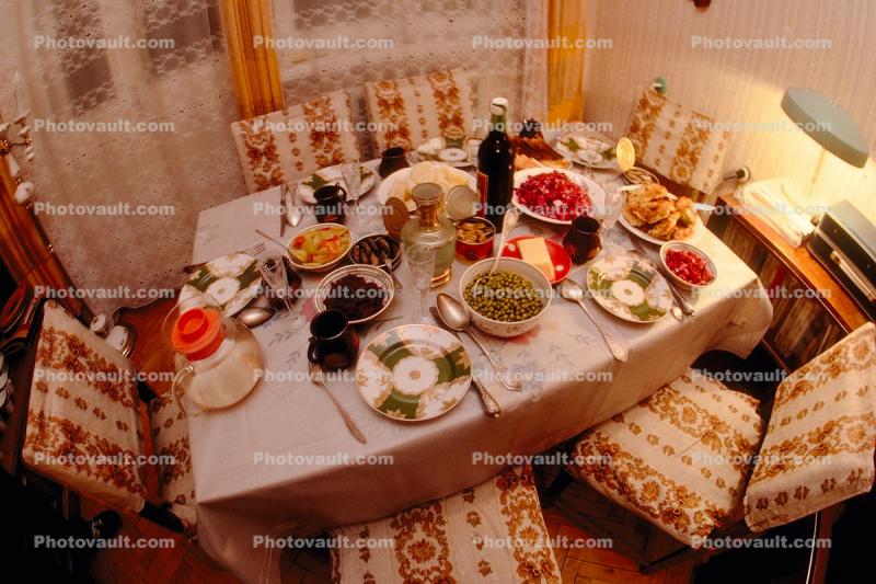 Our last meal in Moscow, 1990