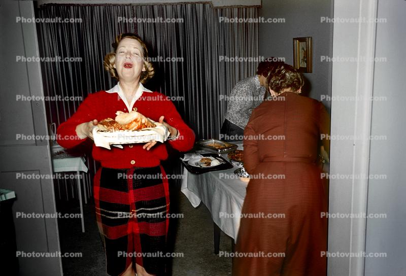 Woman, Funny Face, Bouffet, 1950s