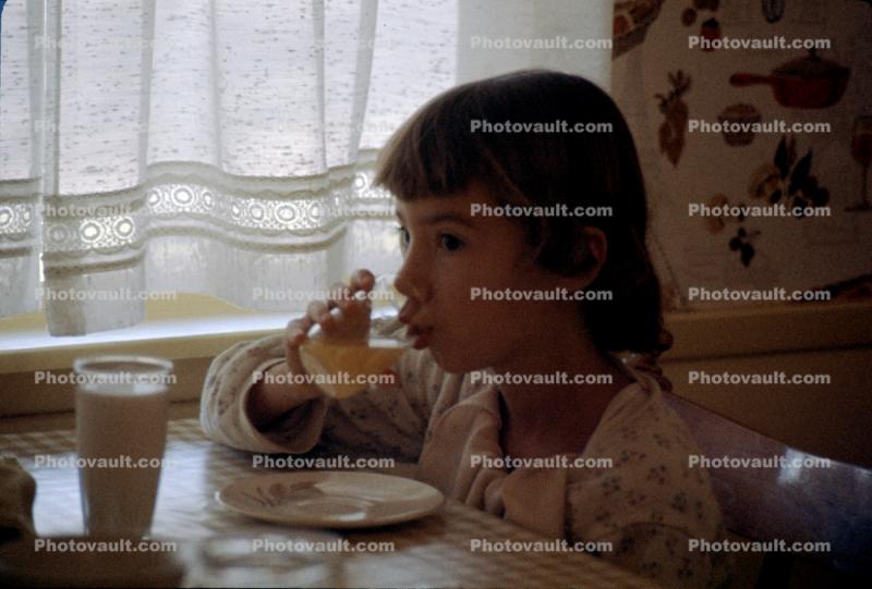 Girl Drinks Milk, 1960s